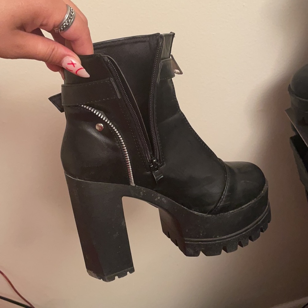 Combat Platform Booties - Picture 3 of 3